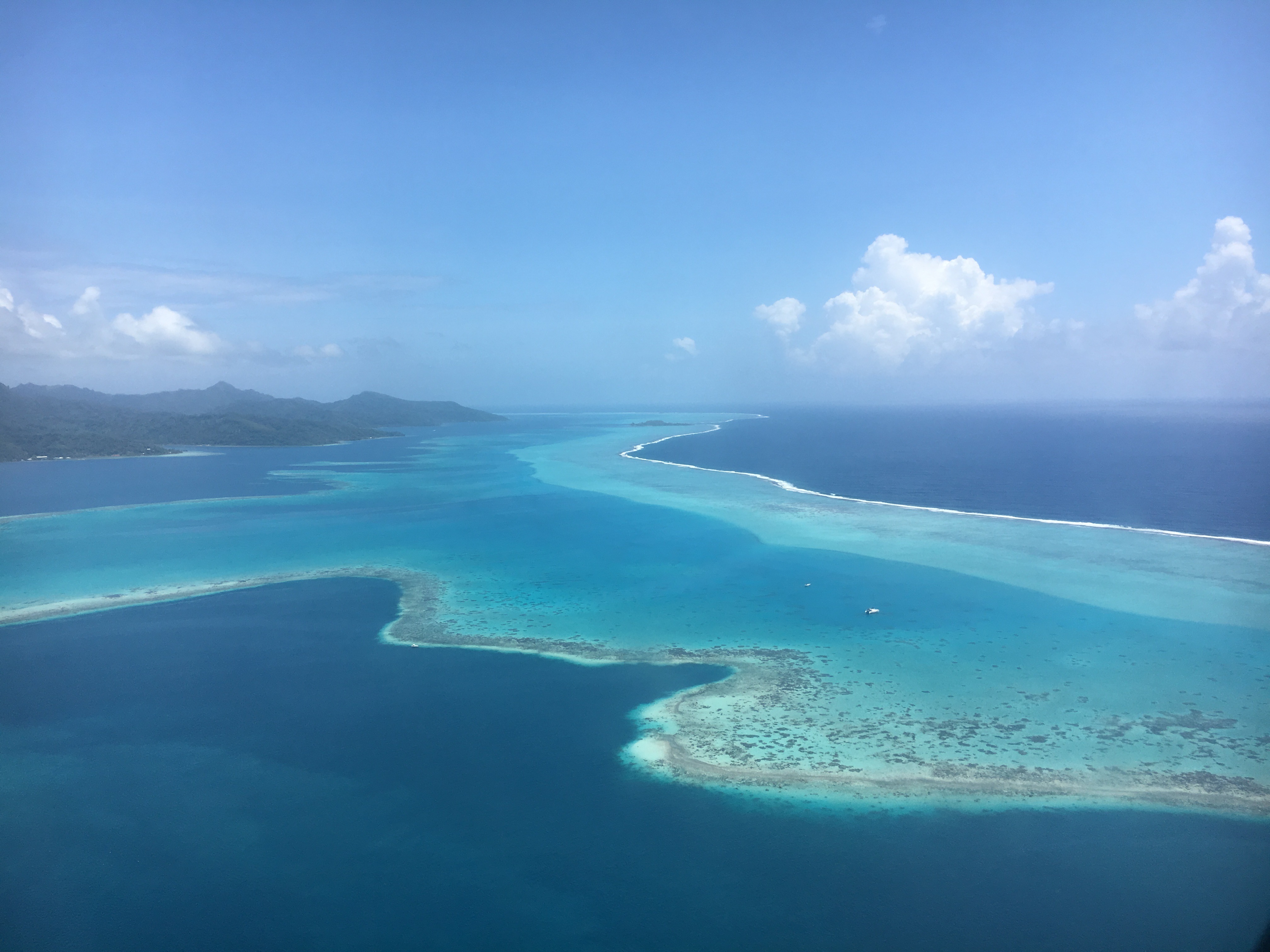Raiatea and Taha'a aerial view